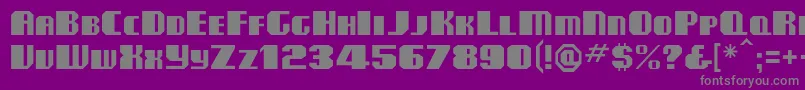 Clubmf Font – Gray Fonts on Purple Background
