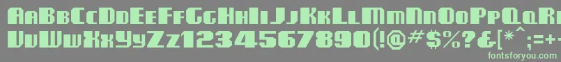 Clubmf Font – Green Fonts on Gray Background