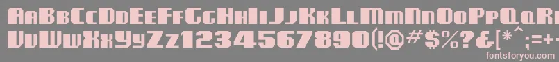 Clubmf Font – Pink Fonts on Gray Background
