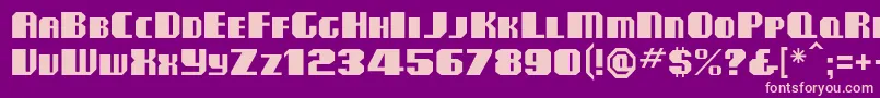 Clubmf Font – Pink Fonts on Purple Background