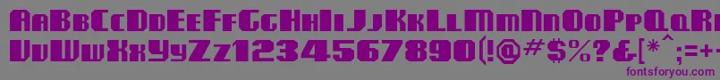 Clubmf Font – Purple Fonts on Gray Background