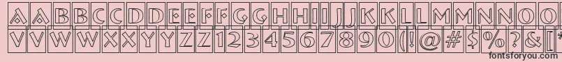 ABremencmotl Font – Black Fonts on Pink Background