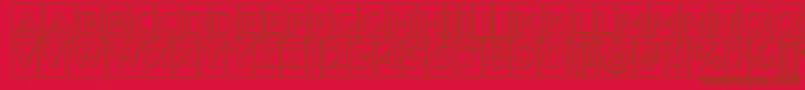 ABremencmotl Font – Brown Fonts on Red Background