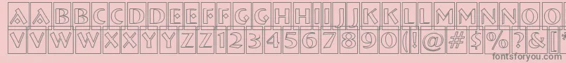 ABremencmotl Font – Gray Fonts on Pink Background