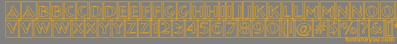 More about ABremencmotl Font ABremencmotl Font – Orange Fonts on Gray Background