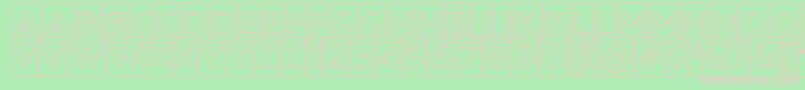 ABremencmotl Font – Pink Fonts on Green Background