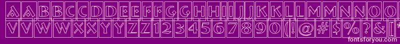 ABremencmotl Font – Pink Fonts on Purple Background