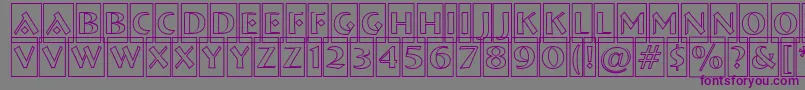 ABremencmotl Font – Purple Fonts on Gray Background