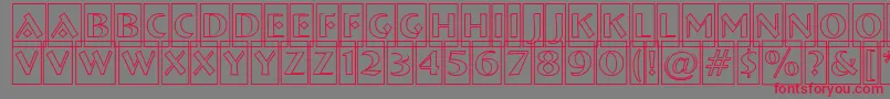 ABremencmotl Font – Red Fonts on Gray Background