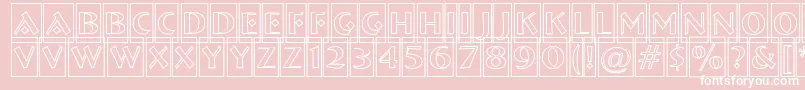 ABremencmotl Font – White Fonts on Pink Background