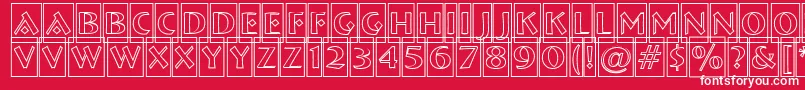 ABremencmotl Font – White Fonts on Red Background