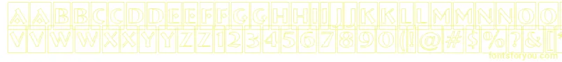 ABremencmotl Font – Yellow Fonts on White Background