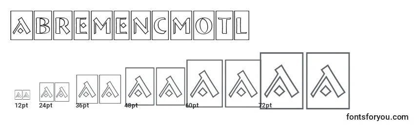 ABremencmotl Font Sizes