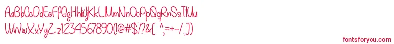 MyDecemberOtf Font – Red Fonts