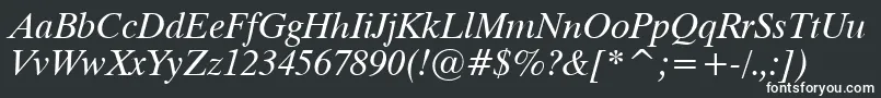 Dutch801ItalicTl Font – White Fonts