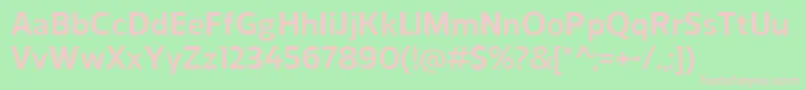 ReganBold Font – Pink Fonts on Green Background