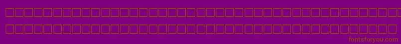 TownRegular Font – Brown Fonts on Purple Background