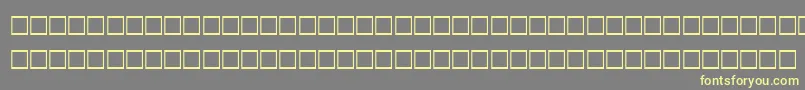フォントTownRegular – 黄色のフォント、灰色の背景