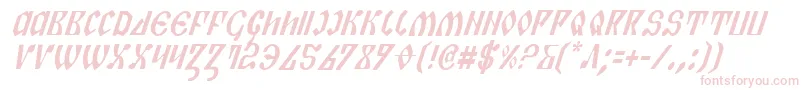 PiperPieCondItalic Font – Pink Fonts on White Background