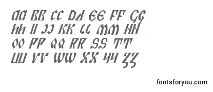 PiperPieCondItalic Font