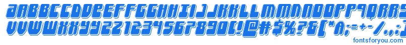 Шрифт Forcemajeurepunchital – синие шрифты