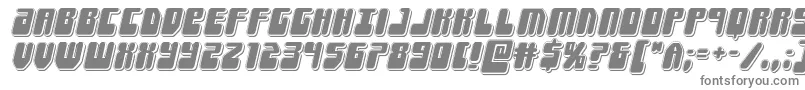 Forcemajeurepunchital-Schriftart – Graue Schriften auf weißem Hintergrund