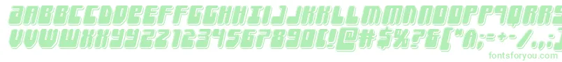 Forcemajeurepunchital-Schriftart – Grüne Schriften