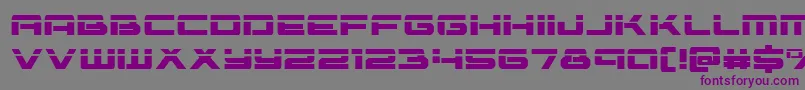 Vorpal Font – Purple Fonts on Gray Background