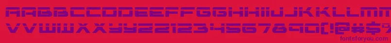 fuente Vorpal – Fuentes Moradas Sobre Fondo Rojo