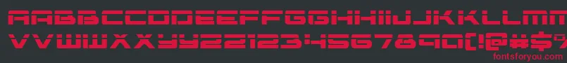 Vorpal Font – Red Fonts on Black Background