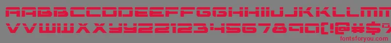 Vorpal Font – Red Fonts on Gray Background