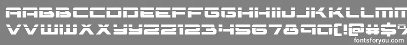 フォントVorpal – 灰色の背景に白い文字