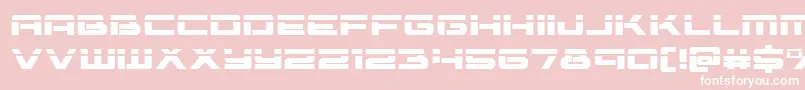 Vorpal Font – White Fonts on Pink Background