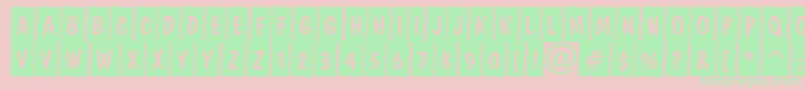 DominottlcrmshtRegular Font – Green Fonts on Pink Background