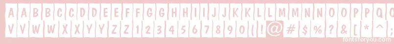 DominottlcrmshtRegular Font – White Fonts on Pink Background