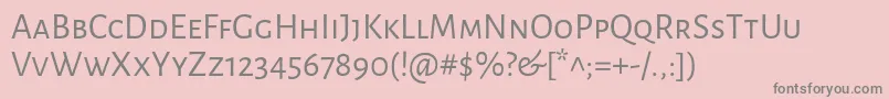 AlegreyasansscRegular Font – Gray Fonts on Pink Background