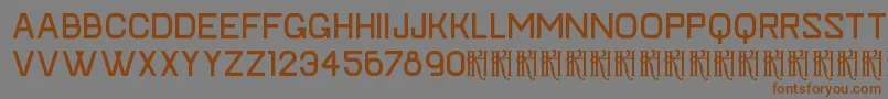 KhFaygtSp Font – Brown Fonts on Gray Background