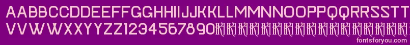 KhFaygtSp Font – Pink Fonts on Purple Background