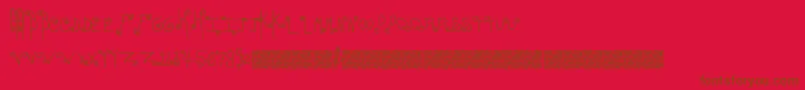 Easyromance Font – Brown Fonts on Red Background