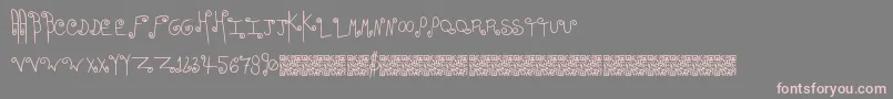 Easyromance Font – Pink Fonts on Gray Background