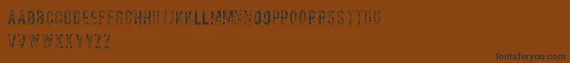 Salvagetype Font – Black Fonts on Brown Background