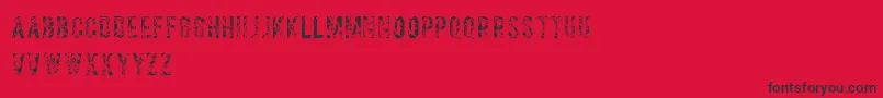 Salvagetype Font – Black Fonts on Red Background