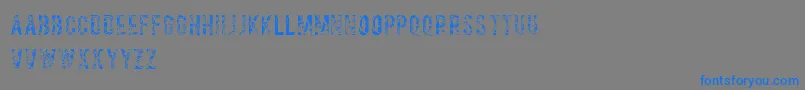Salvagetype Font – Blue Fonts on Gray Background