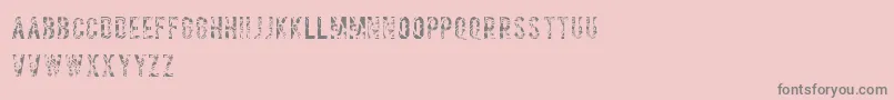 Salvagetype Font – Gray Fonts on Pink Background