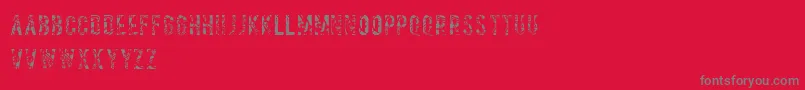 Salvagetype Font – Gray Fonts on Red Background