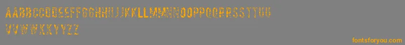 Salvagetype Font – Orange Fonts on Gray Background