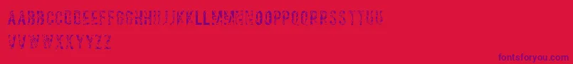 Salvagetype Font – Purple Fonts on Red Background