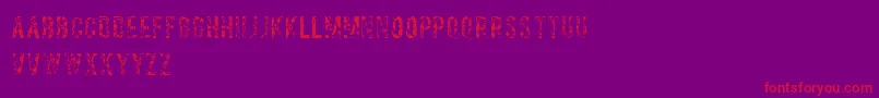 Salvagetype Font – Red Fonts on Purple Background