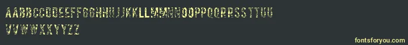 Salvagetype Font – Yellow Fonts on Black Background