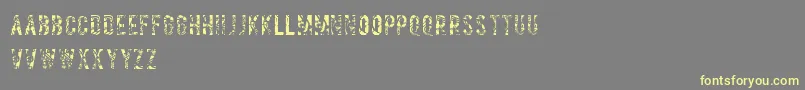 Salvagetype Font – Yellow Fonts on Gray Background
